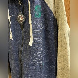 Nike Seattle Mariners light weight long sleeve zip up hoodie XL NWT